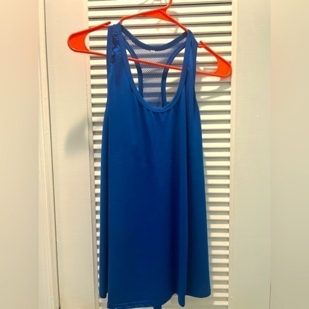 royal blue athletic tank